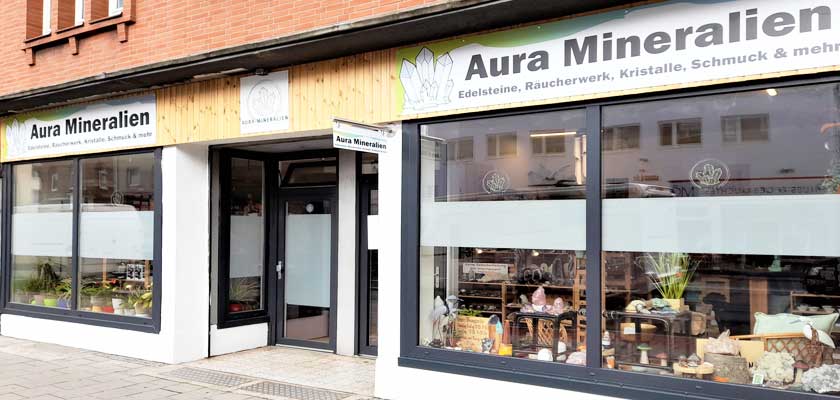 Aura-Mineralien Ladenlokal Impression