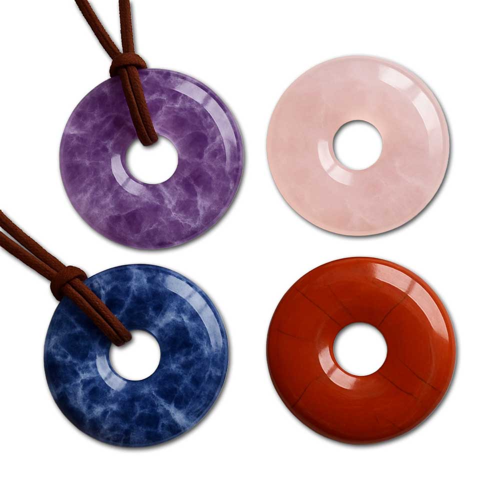 Edelstein Donuts und Pi-Scheiben Aura-Mineralien kaufen