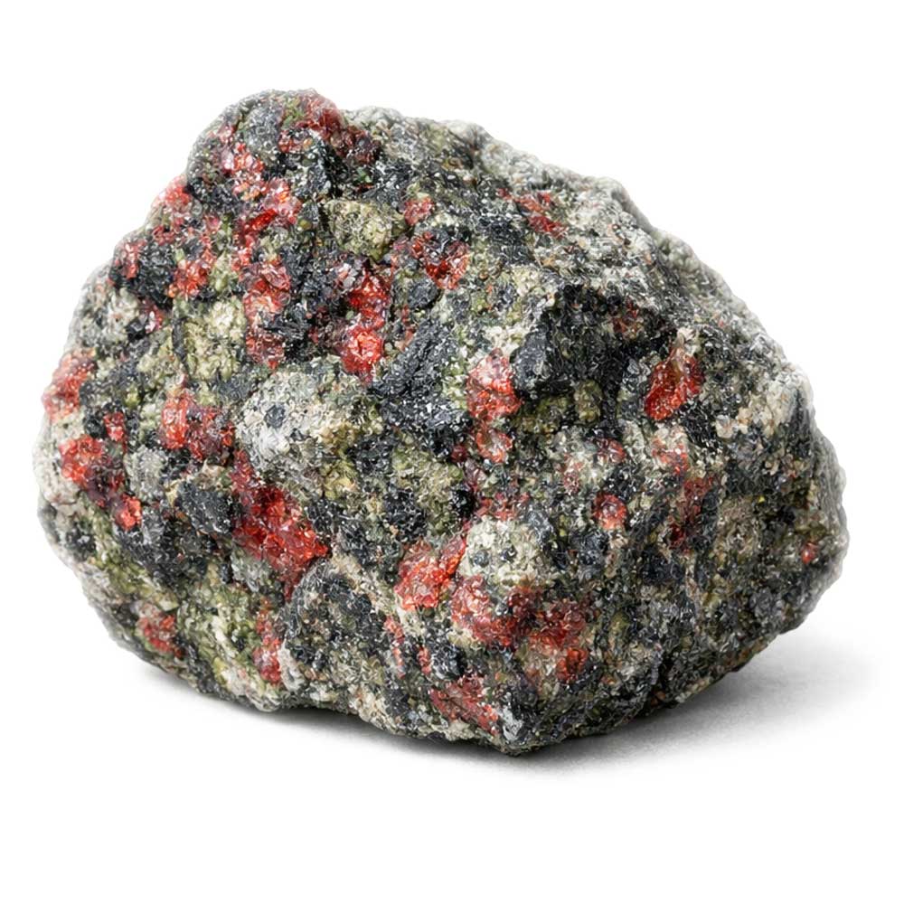 Eklogit Gestein mit Granat und Omphacit kaufen Aura-Mineralien