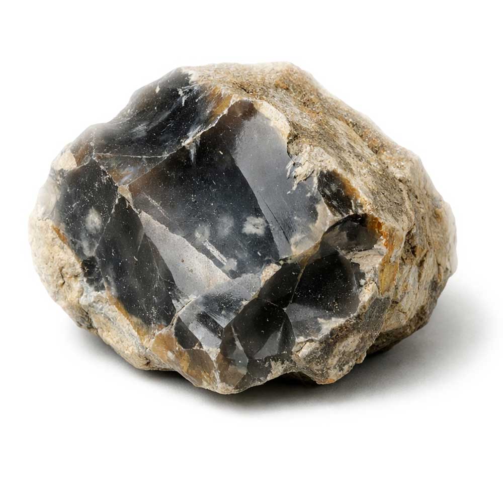 Feuerstein Flint Heilstein kaufen für Erdung Schutz und Kommunikation