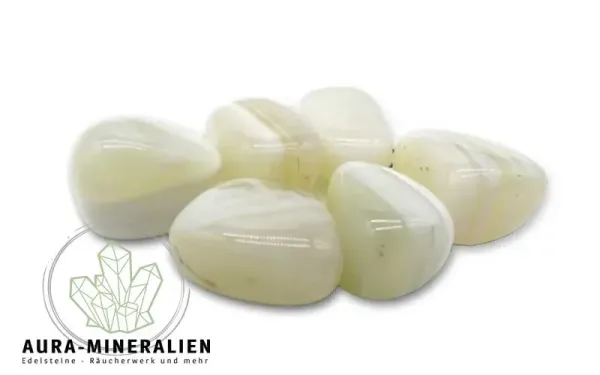 Achat weiß Trommelsteine Südafrika