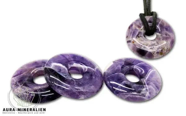 Amethyst Donut - Edelstein Anhänger