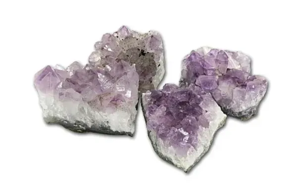 Amethyst Drusenstücke aus Brasilien B Qualität