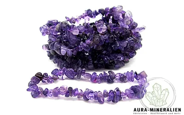 Amethyst Splitterarmband mit Gummizug