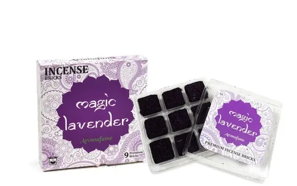 Aromafume Weihrauchblöcke Lavendel Packung mit 9 Bricks für Diffuser