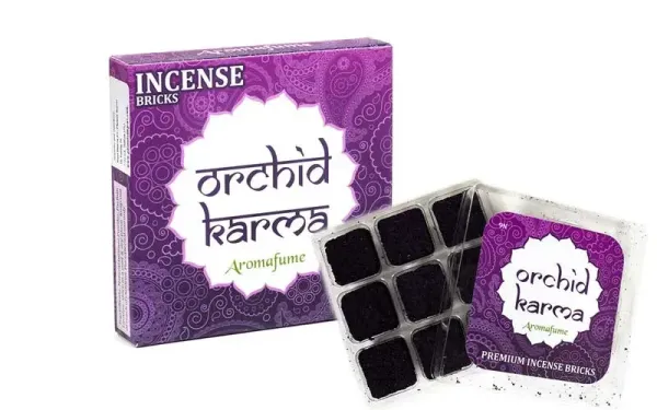 Aromafume Orchid Karma Weihrauchblöcke 9er Packung zur rauchfreien Verdunstung