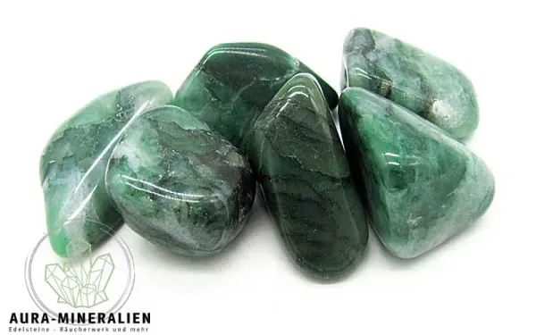 Budstone ( Grünschiefer ) Trommelsteine