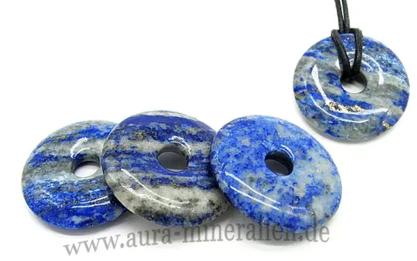 Lapislazuli Donut 30 mm A Qualität