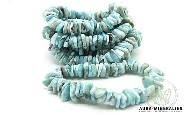 Himmelblaues Larimar Splitterarmband aus der Dominikanischen Republik
