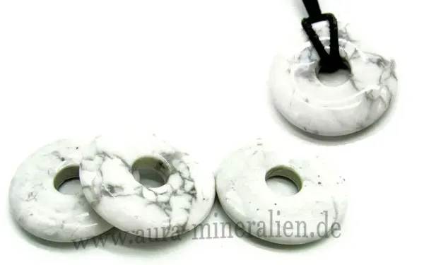 Magnesit Donut Edelstein Anhänger