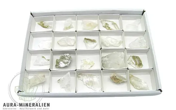 Transparentes Marienglas (Selenit) Rohstück aus der Toskana, Italien.