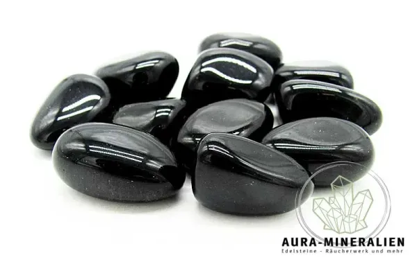 Obsidian schwarz Trommelsteine