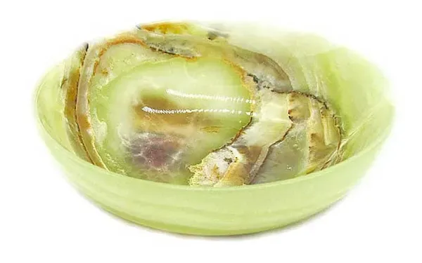 Onyx Marmor Ladeschale Räucherschale 10 cm
