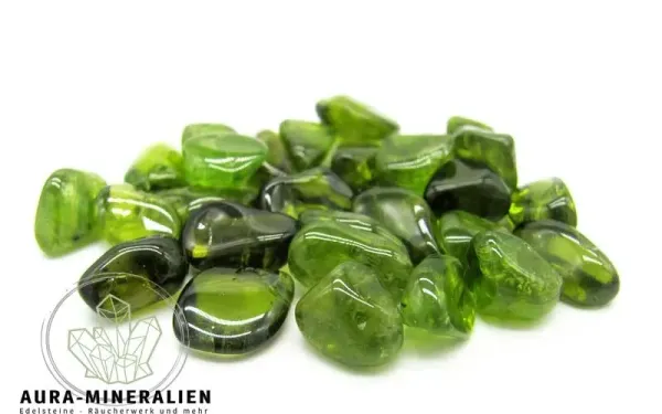 Peridot / Olivin Trommelsteine A Qualität