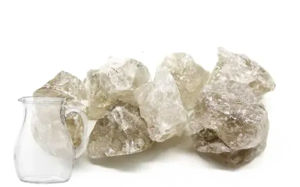 Rauchquarz Wassersteine - natürliche Rohsteine