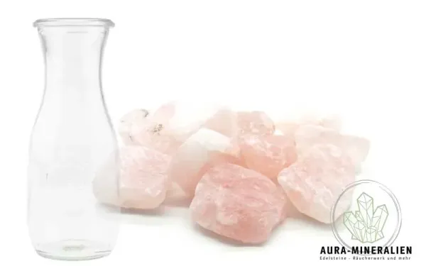 Rosenquarz Natur Wassersteine angetrommelt