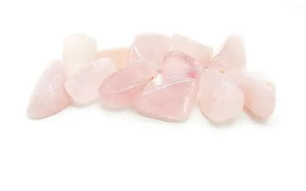 Rosenquarz Trommelsteine Größe S