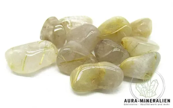 Rutilquarz Trommelsteine