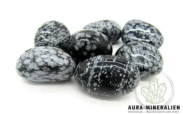 Schneeflockenobsidian Trommelsteine