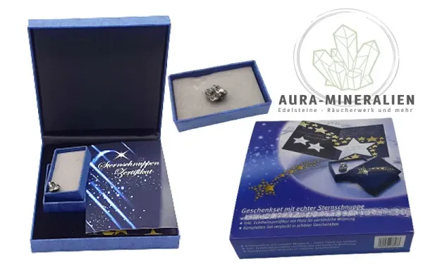 Sternschnuppe in großer Geschenkverpackung mit Schuber