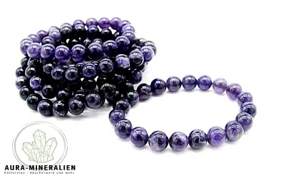 1 A Qualität Amethyst Kugelarmbä...