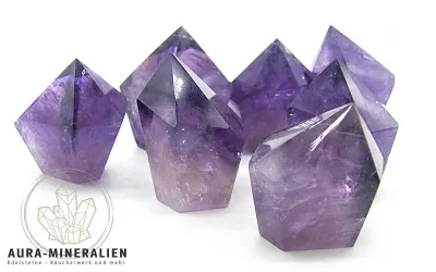 Geschliffene Amethyst Spitze aus Brasilien 3-4 cm