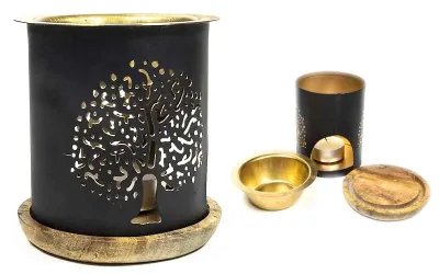 Edle Aromafume Duftlampe aus Met...
