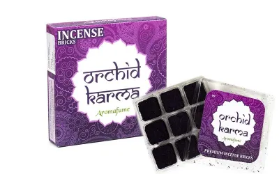 Aromafume Orchid Karma Weihrauchblöcke 9er Packung zur rauchfreien Verdunstung