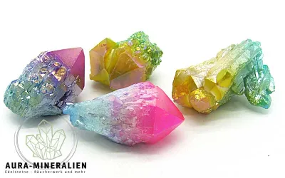 Aura Quarz Spitzen 7 - 10 cm