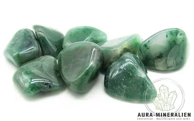 Grüne Chalcedon Trommelsteine au...