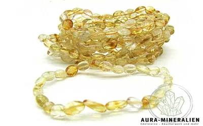 Goldgelbes Citrin Armband mit kleinen Nuggets