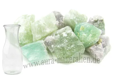 Grüner Fluorit Rohsteine: Klare ...