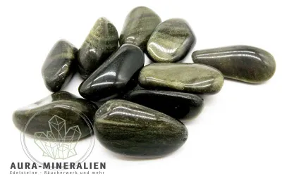 Goldobsidian Trommelsteine aus M...