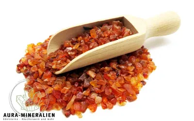 Karneol Granulat: Warmes Orange ...