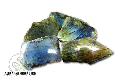 Labradorit Anschliff aus Madagas...