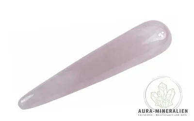 Rosenquarz Massagestab ca. 9 cm ...