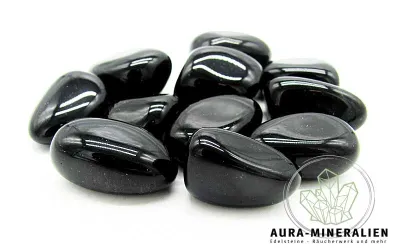 Obsidian schwarz Trommelsteine 3 cm