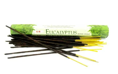 Eukalyptus Räucherstäbchen ohne Chemie von Aura Mineralien
