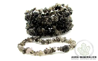 Rauchbraun transparentes Rauchquarz Splitterarmband aus Brasilien