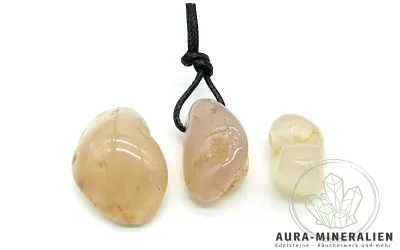 Rosenchalcedon Anhänger gebohrt ...