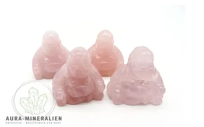 Buddha Figuren Rosenquarz ca. 3,...