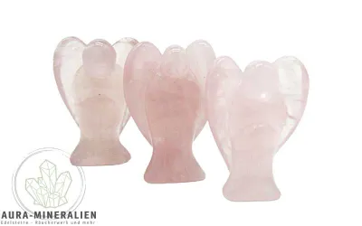 Rosenquarz Engel, stehend 3,8 cm Hübsche Rosenquarz Engel stehend...