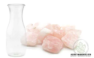 Rosenquarz Natur Wassersteine angetrommelt Rosenquarz Wassersteine angetrom...