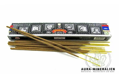 Schwarze Packung Satya Sai Baba Nag Champa Super Hit Räucherstäbchen