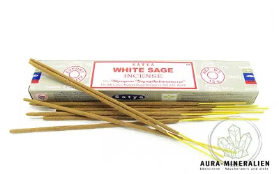 Packung Satya Sai Baba White Sage (Weißer Salbei) Räucherstäbchen