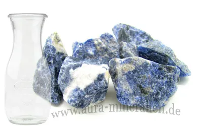100g Sodalith Rohsteine zur Wass...