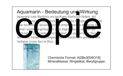 Infokarte Aquamarin