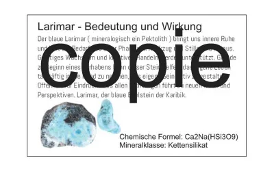 Infokarte Larimar