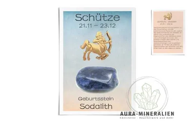Schütze Astrokarte mit Sodalith ...