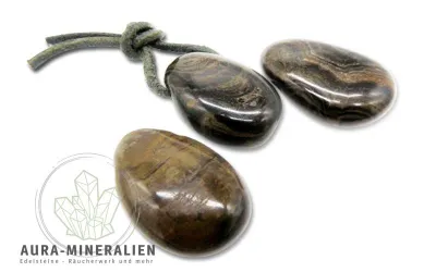 Stromatolith Anhänger in Tropfen...